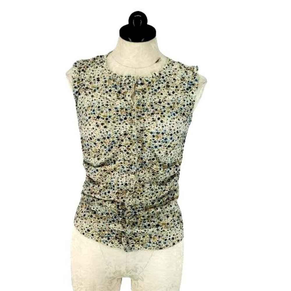 Kenneth Cole ruched look‎ sleeveless small blouse